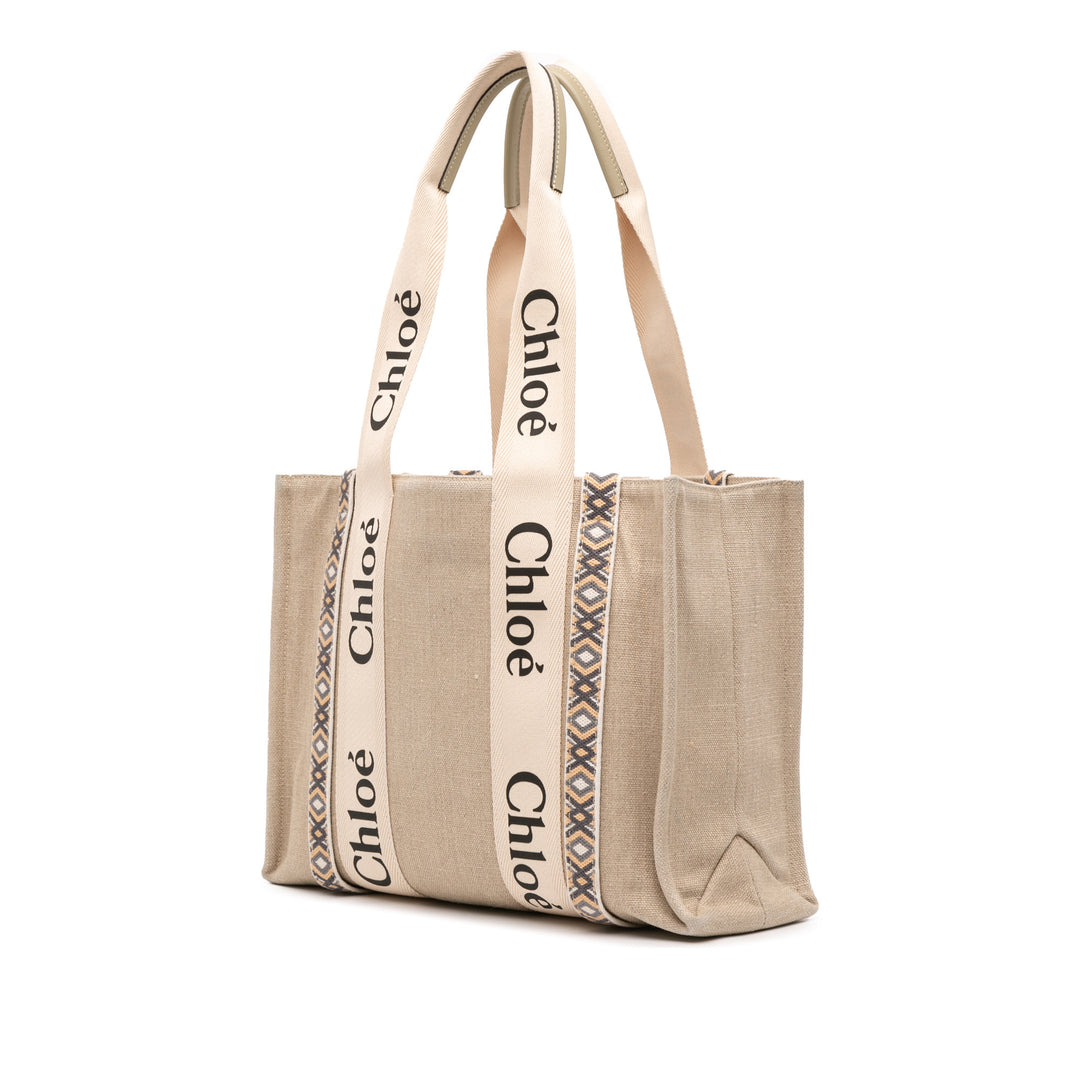 Chloé Medium Toile Woody Cabas