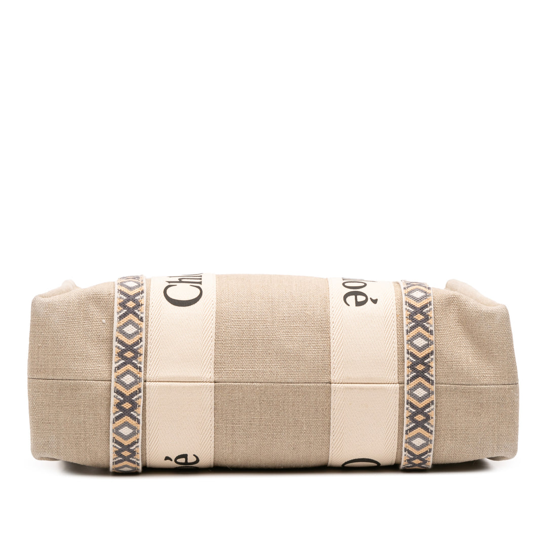 Chloé Medium Toile Woody Cabas