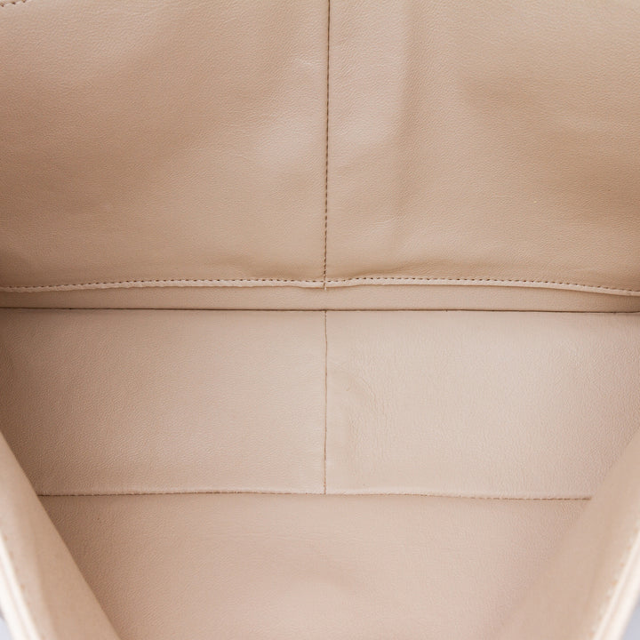 Jumbo Classic Lambskin Double Flap White - Gaby Paris