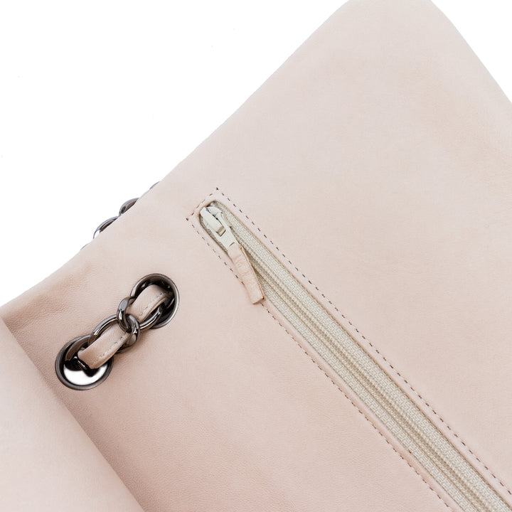 Jumbo Classic Lambskin Double Flap White - Gaby Paris