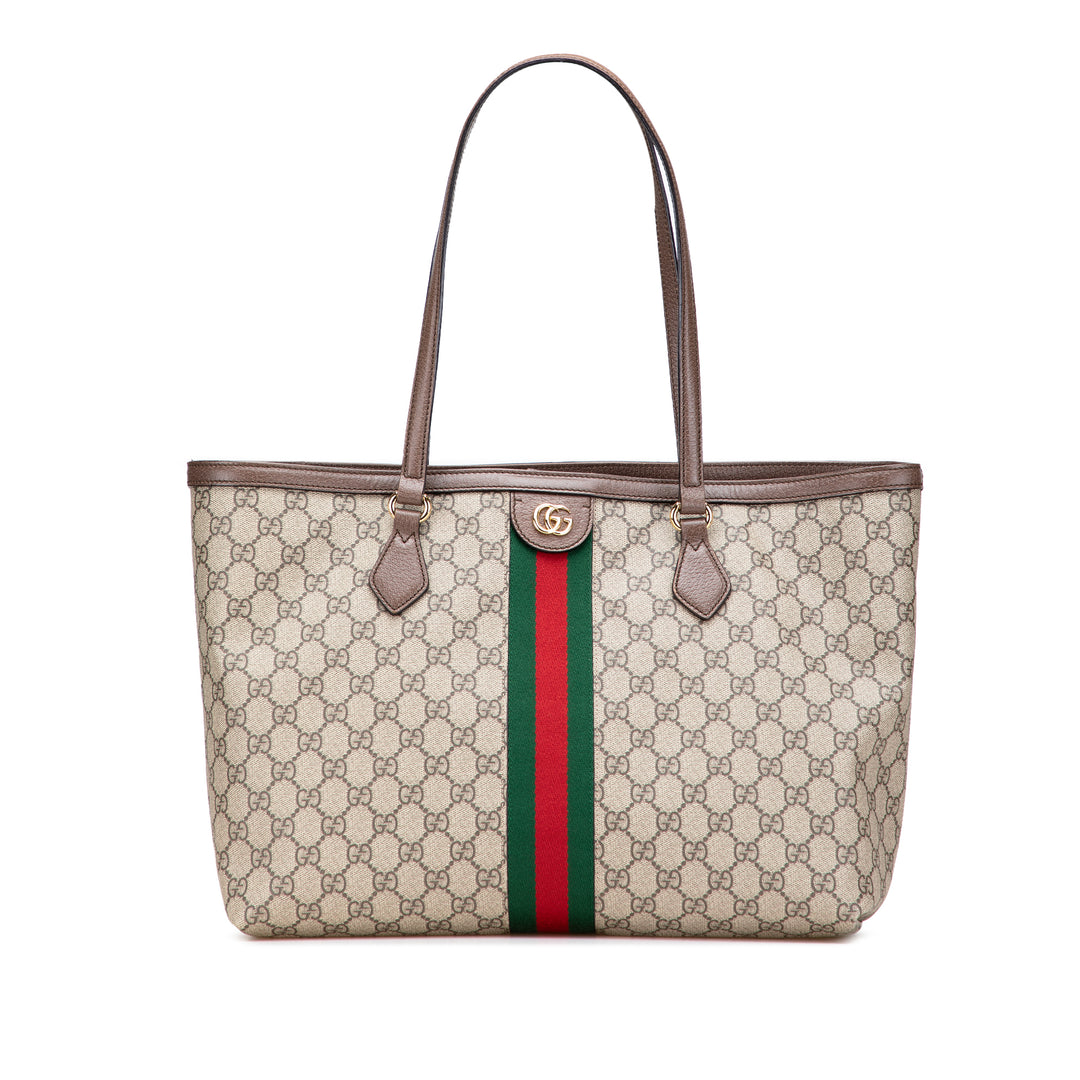 Gucci Medium GG Supreme Ophidia Cabas Marron – GABY PARIS Authentique