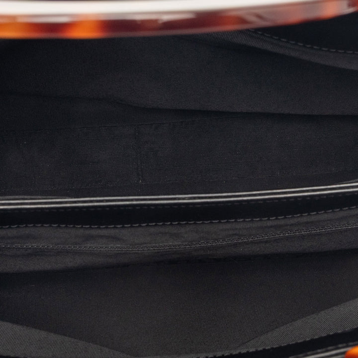 Chanel CC Cuir d’agneau Tortoise Shell anse supérieure Cabas