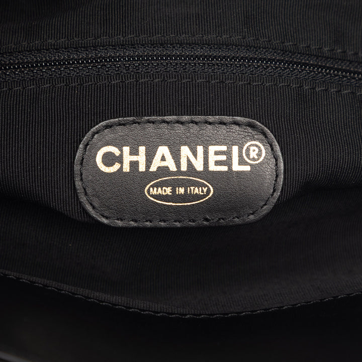 Chanel CC Cuir d’agneau Tortoise Shell anse supérieure Cabas