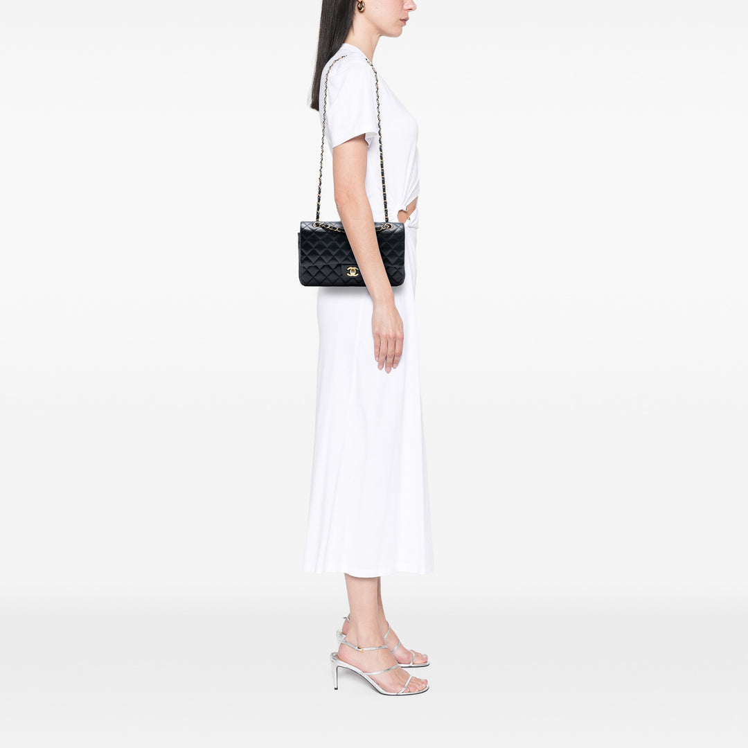 Chanel Medium Classic Cuir d’agneau Double rabat