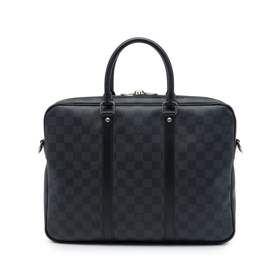 Porte Documents Voyage PM Damier Graphite Noir