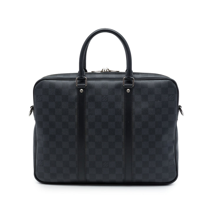 Porte Documents Voyage PM Damier Graphite Noir