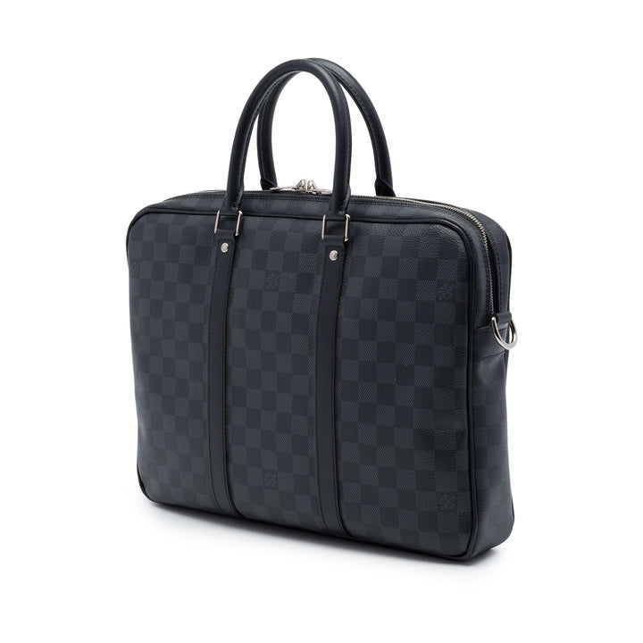 Porte Documents Voyage PM Damier Graphite Noir