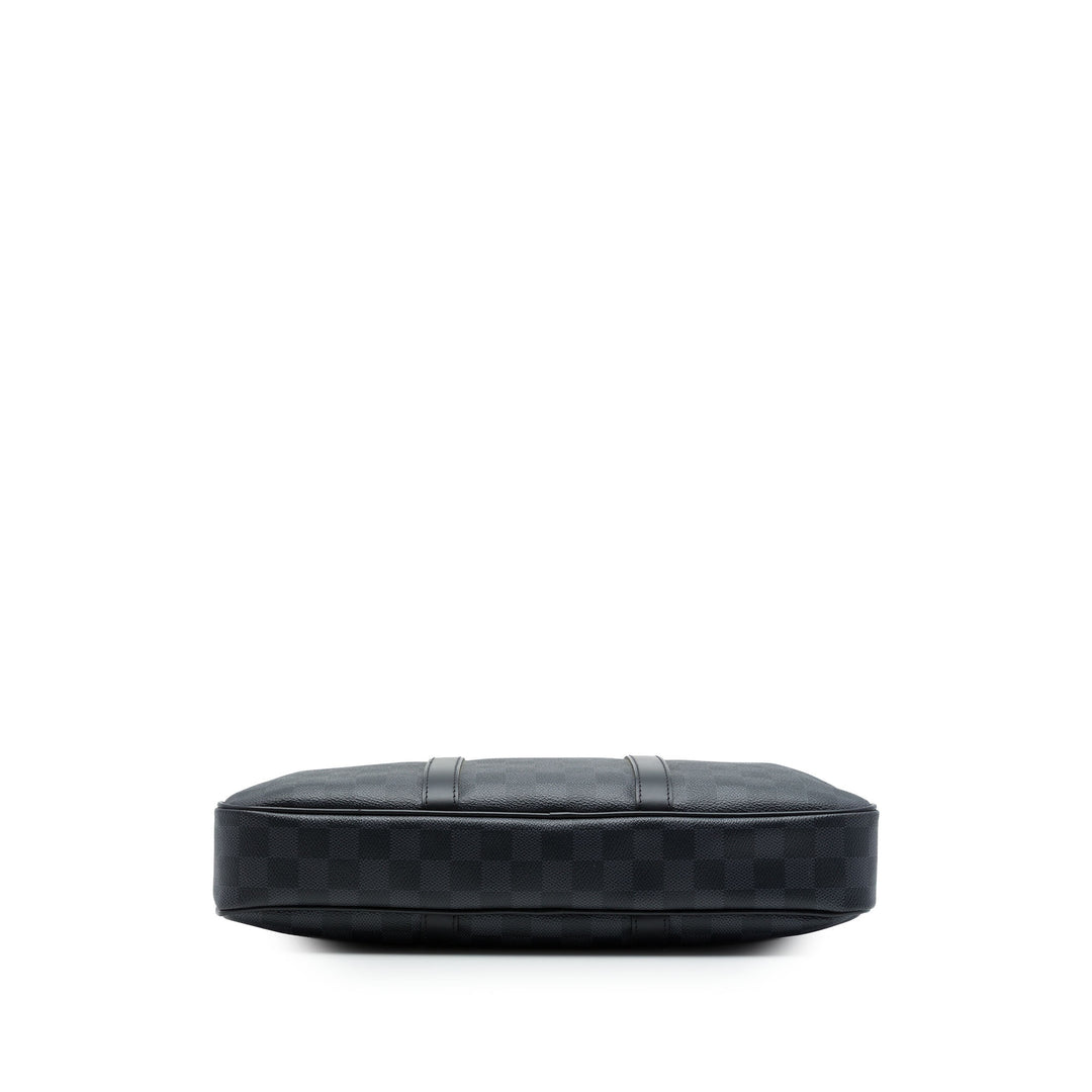 Porte Documents Voyage PM Damier Graphite Noir