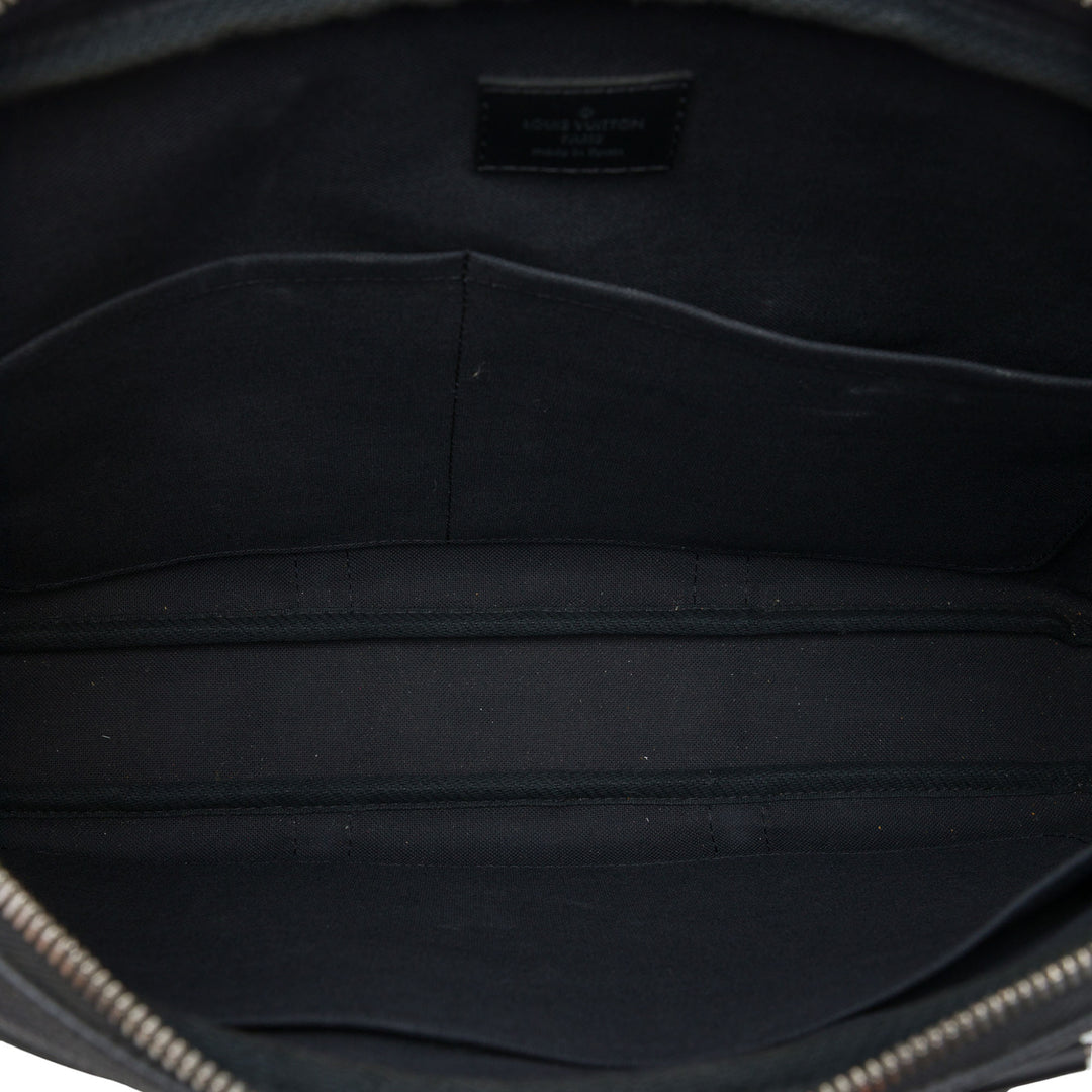 Porte Documents Voyage PM Damier Graphite Noir