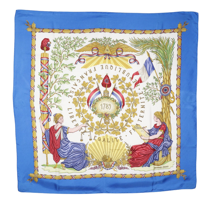 Republique Francaise Liberte Egalite Fraternite 1789 Foulard Multi Multicolore