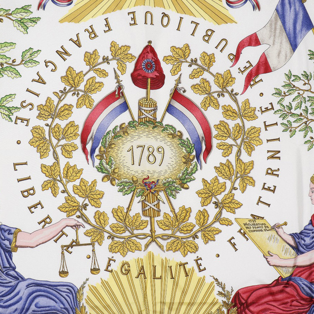 Republique Francaise Liberte Egalite Fraternite 1789 Foulard Multi Multicolore
