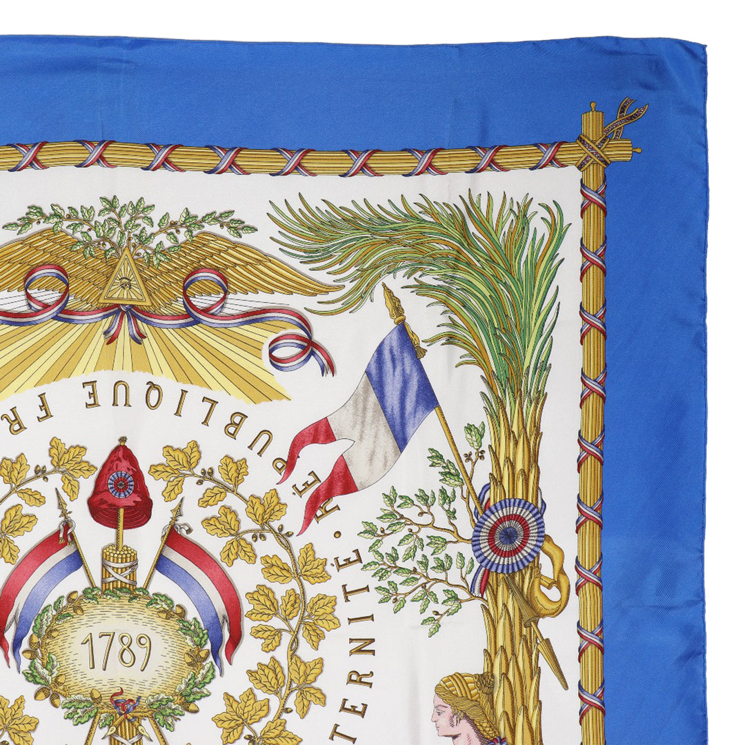 Republique Francaise Liberte Egalite Fraternite 1789 Foulard Multi Multicolore