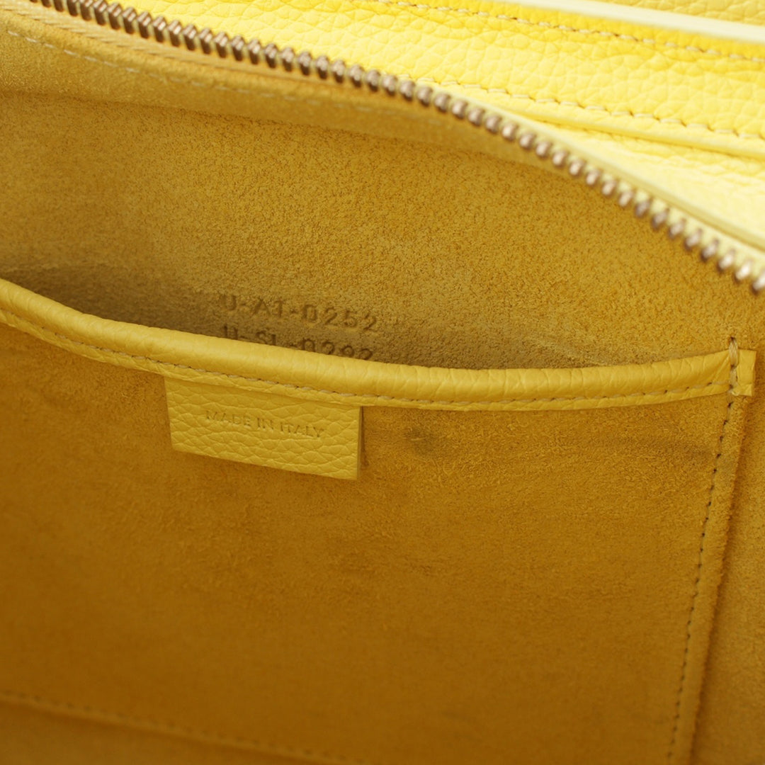grainé Luggage Cabas Nano Cuir de veau grainé Jaune