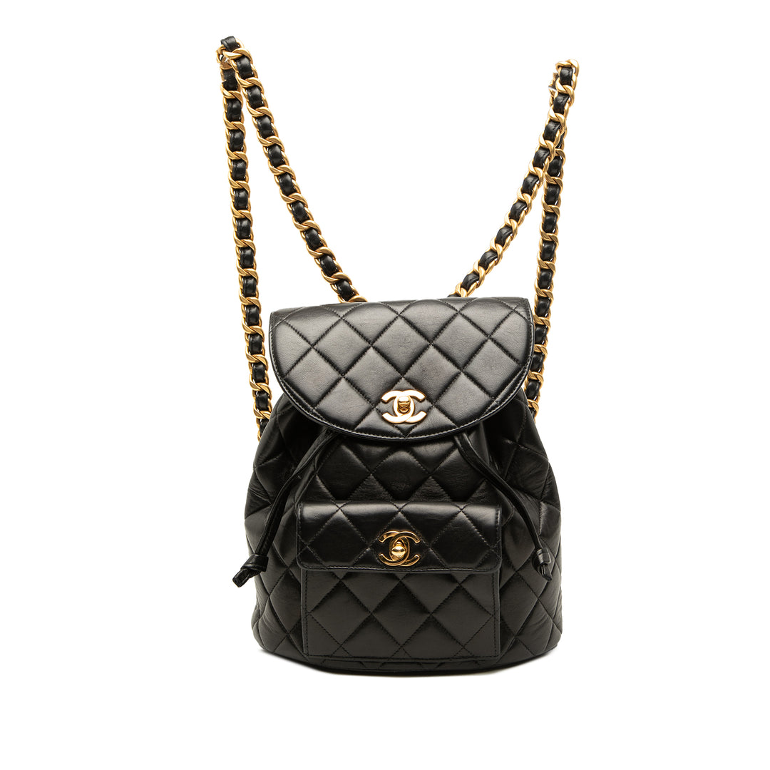 Chanel Medium Matelassé Cuir d’agneau Duma Sac à dos