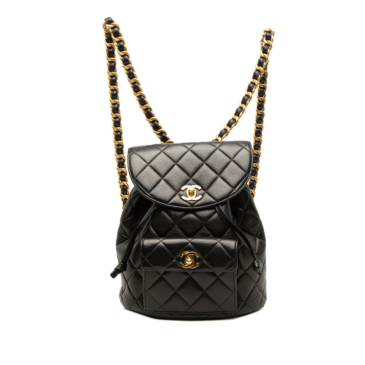 Chanel Medium Matelassé Cuir d’agneau Duma Sac à dos