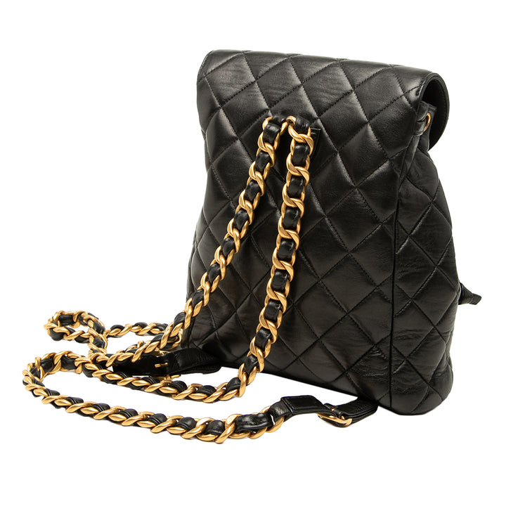 Chanel Medium Matelassé Cuir d’agneau Duma Sac à dos