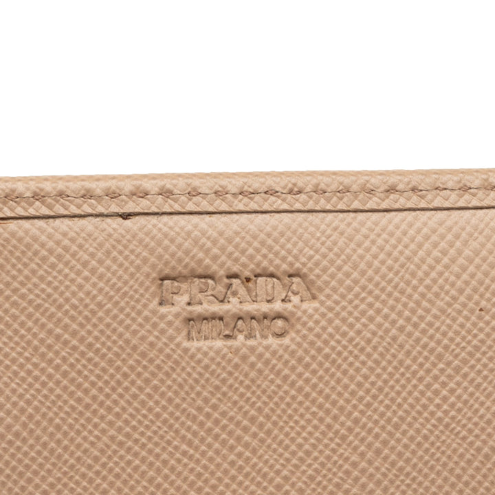 Prada Bow Continental Portefeuille long Cuir Saffiano