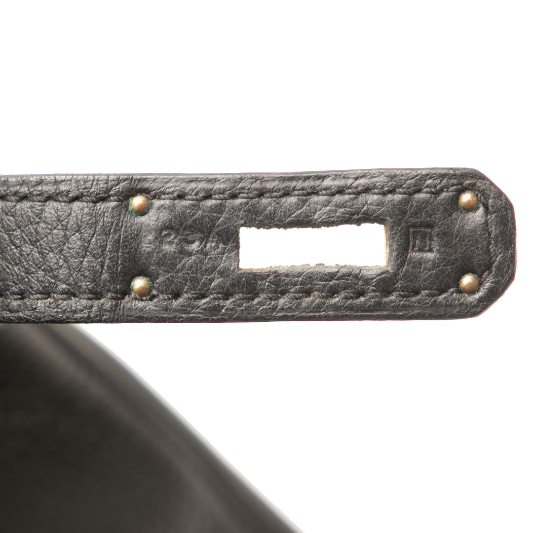 Hermès Clemence Birkin Retourne 40 Noir