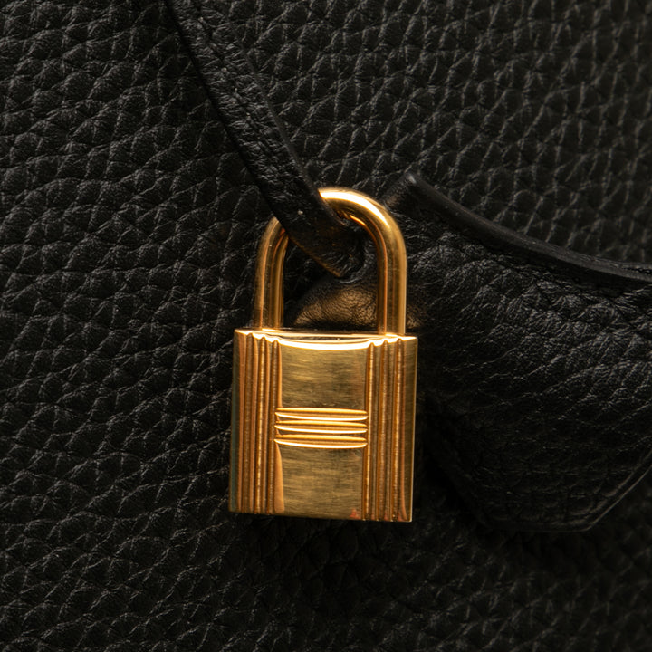 Hermès Clemence Birkin Retourne 40 Noir