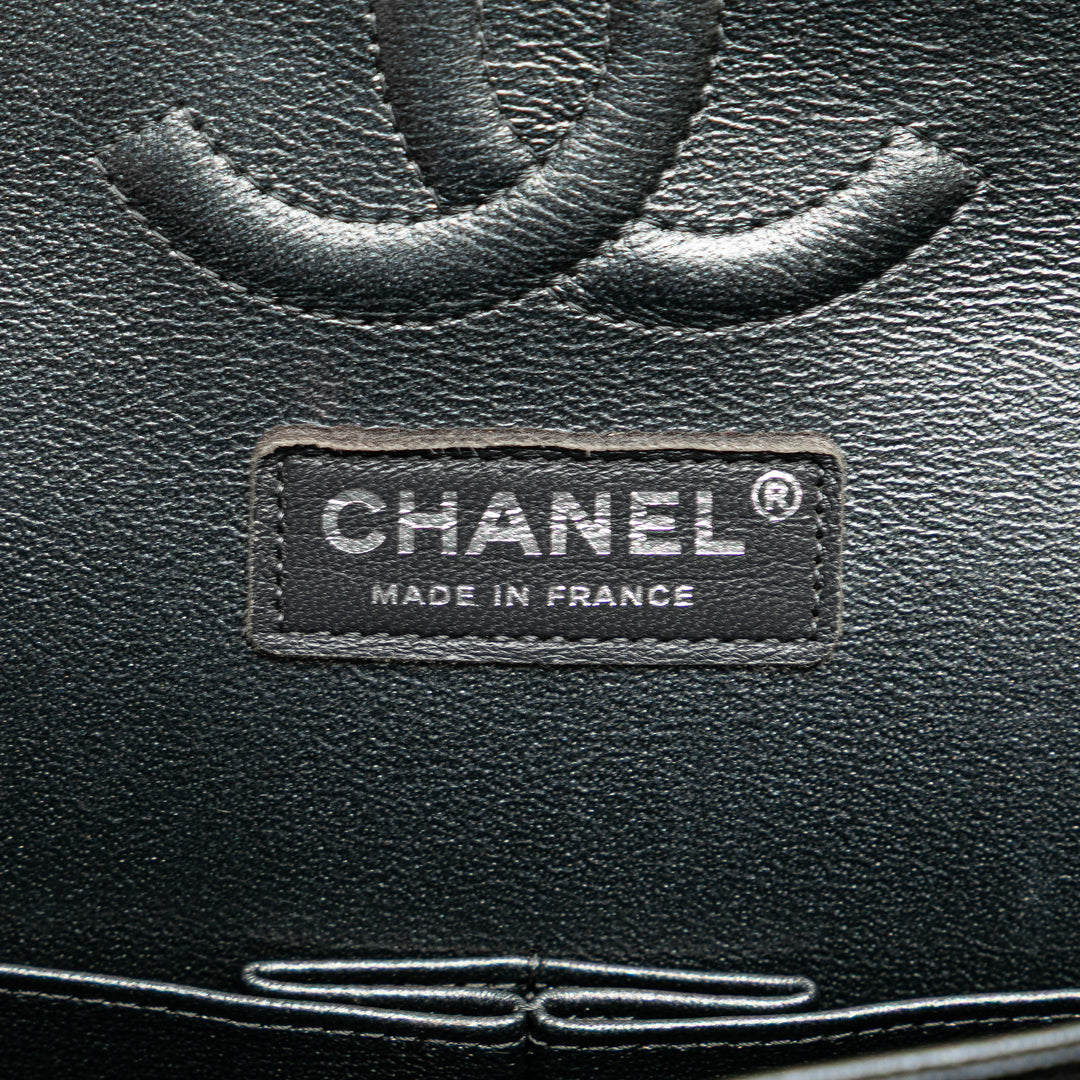 Chanel Medium Classic Chevron Caviar Double rabat