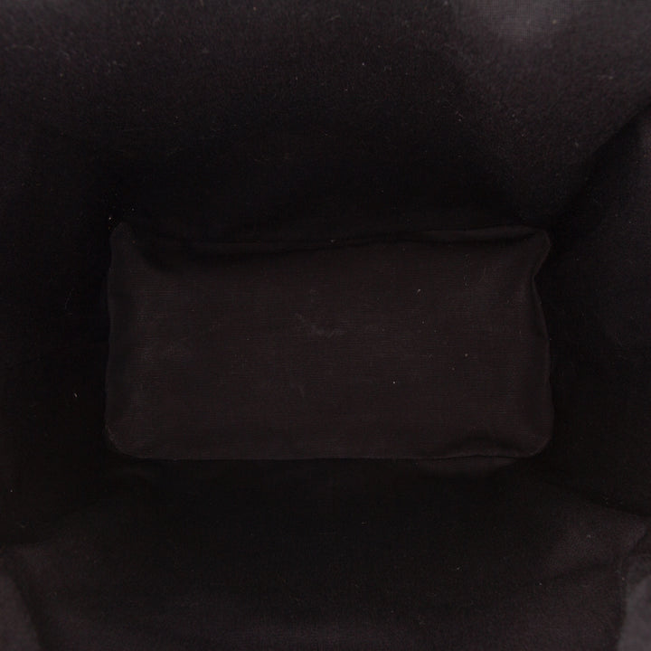 Embossed Calfskin Triomphe Backpack Black - Gaby Paris