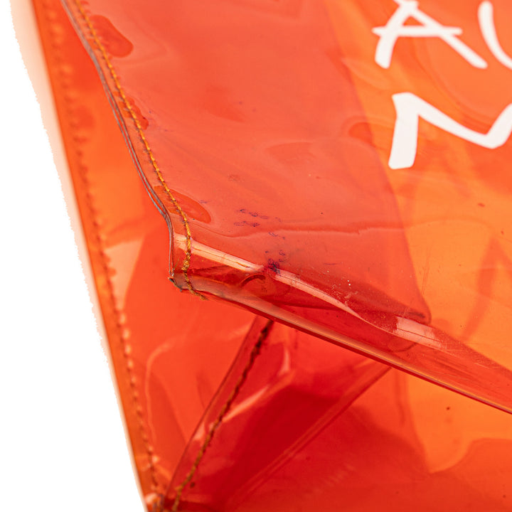 Vinyl Souvenir De L Exposition Kelly Handbag Orange - Gaby Paris