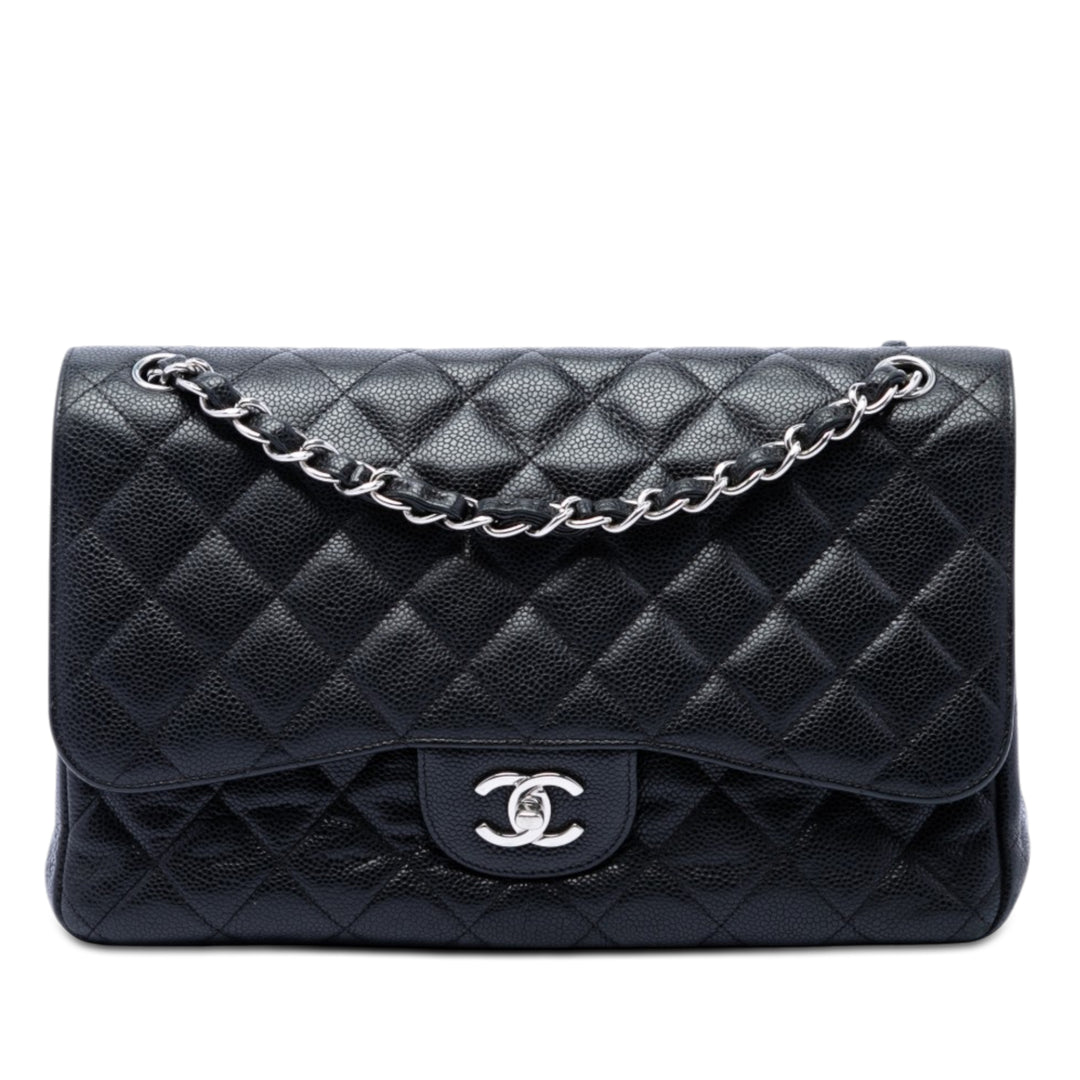 Chanel Jumbo Classic Caviar Double rabat