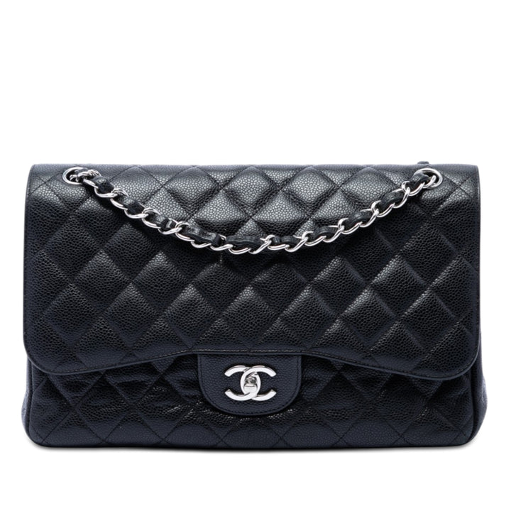Chanel Jumbo Classic Caviar Double rabat