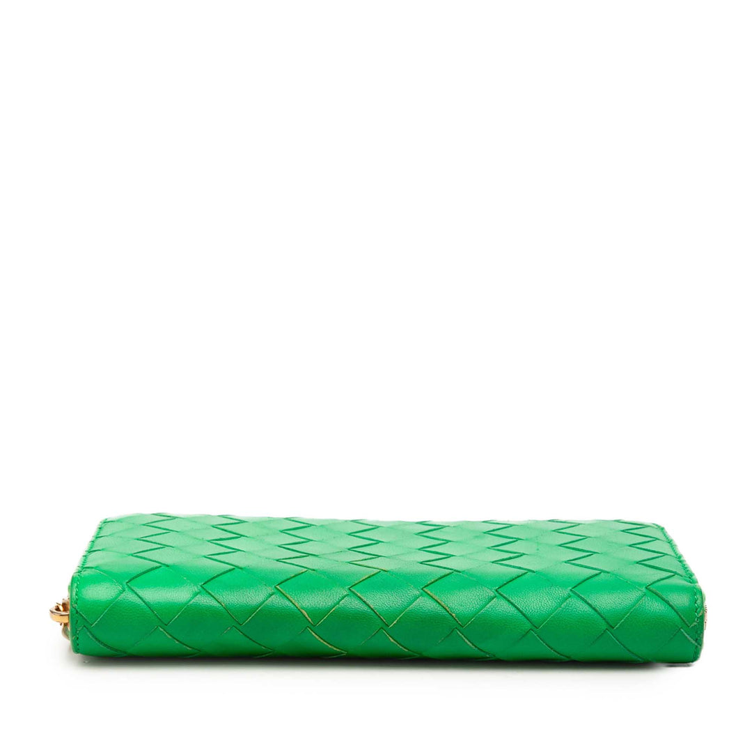 Bottega Veneta Nappa Intrecciato Zip Around Portefeuille