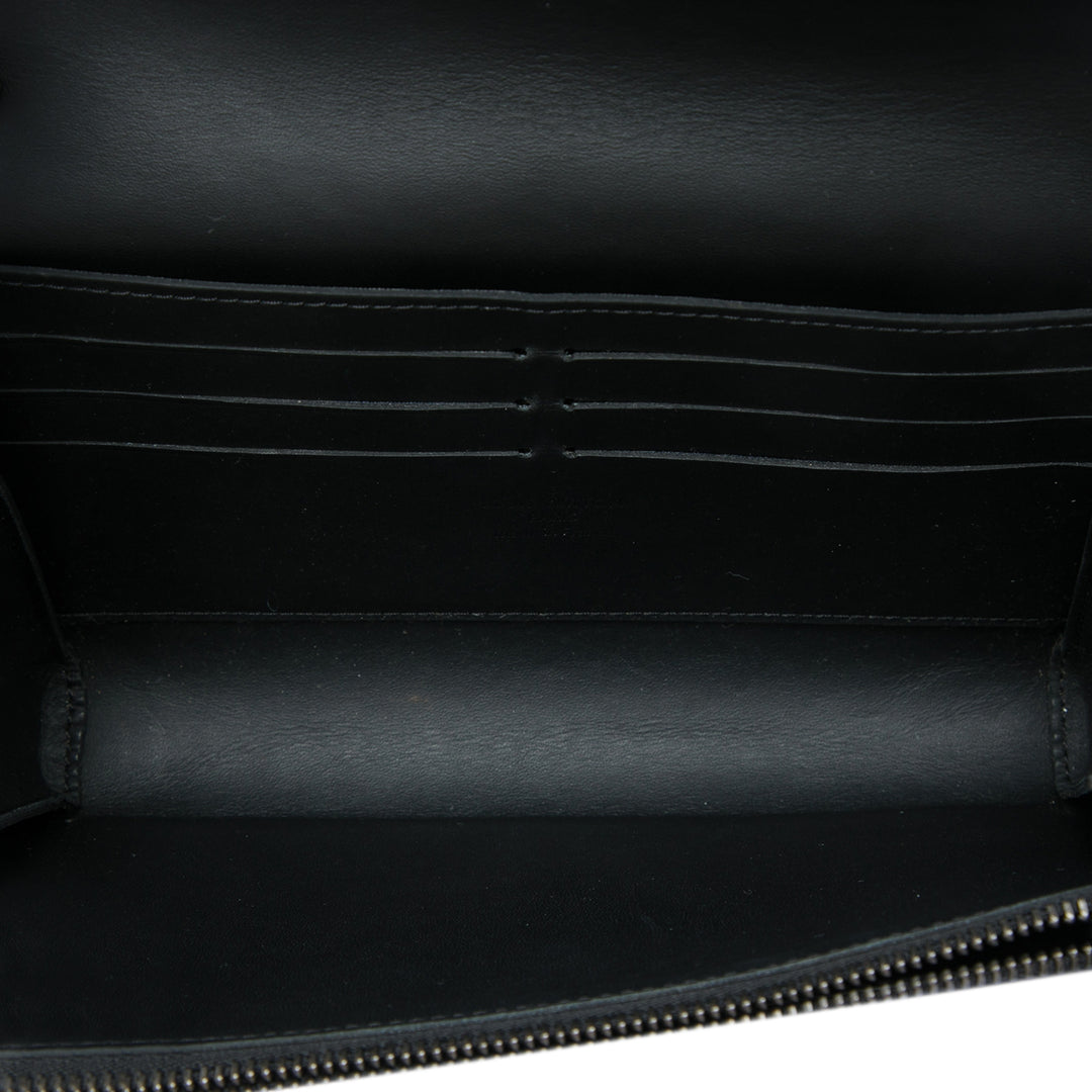 Graphic Imprimé Twist Wallet on Chain Cuir de veau Blanc