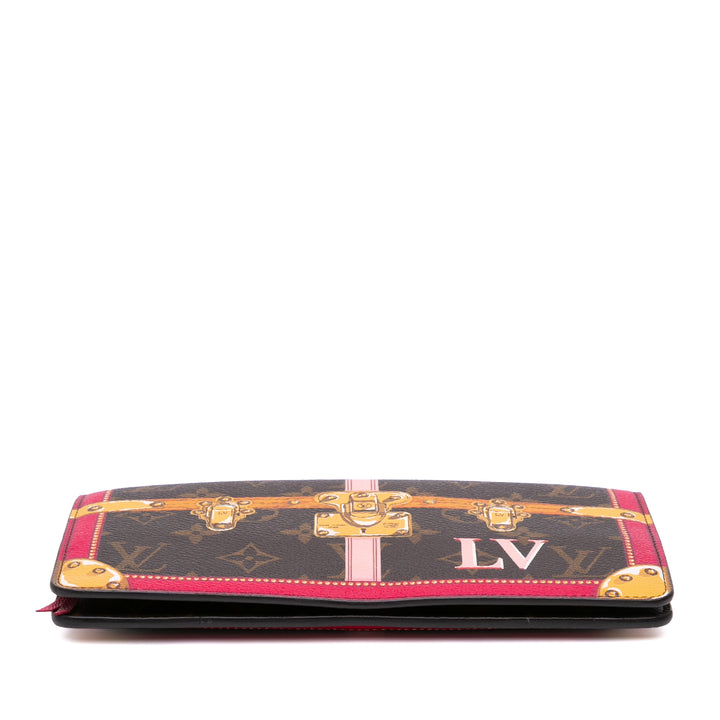 Louis Vuitton Monogram Summer Trunks Pochette Weekend Marron