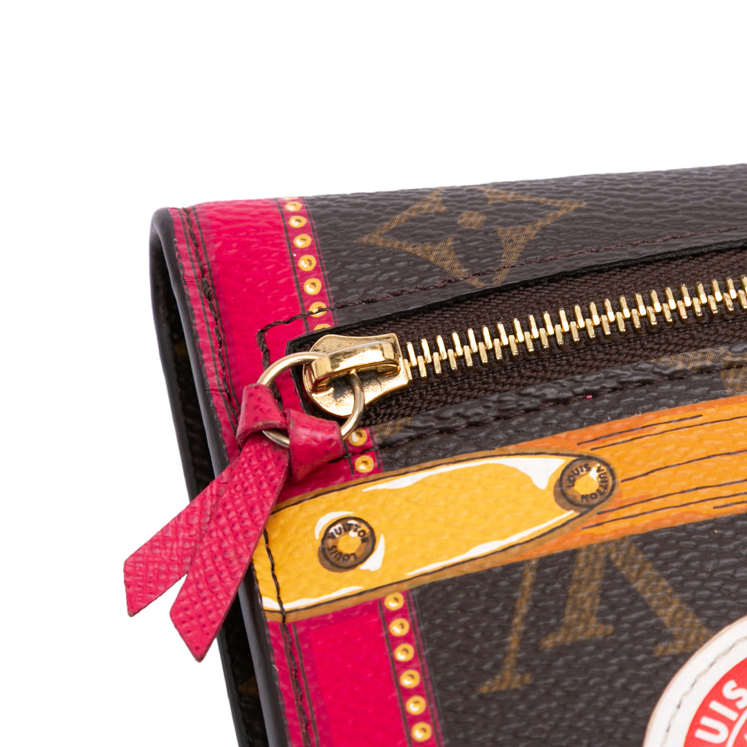 Louis Vuitton Monogram Summer Trunks Pochette Weekend Marron