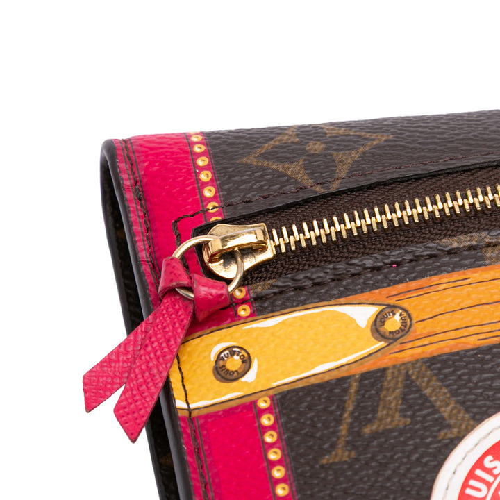 Louis Vuitton Monogram Summer Trunks Pochette Weekend Marron