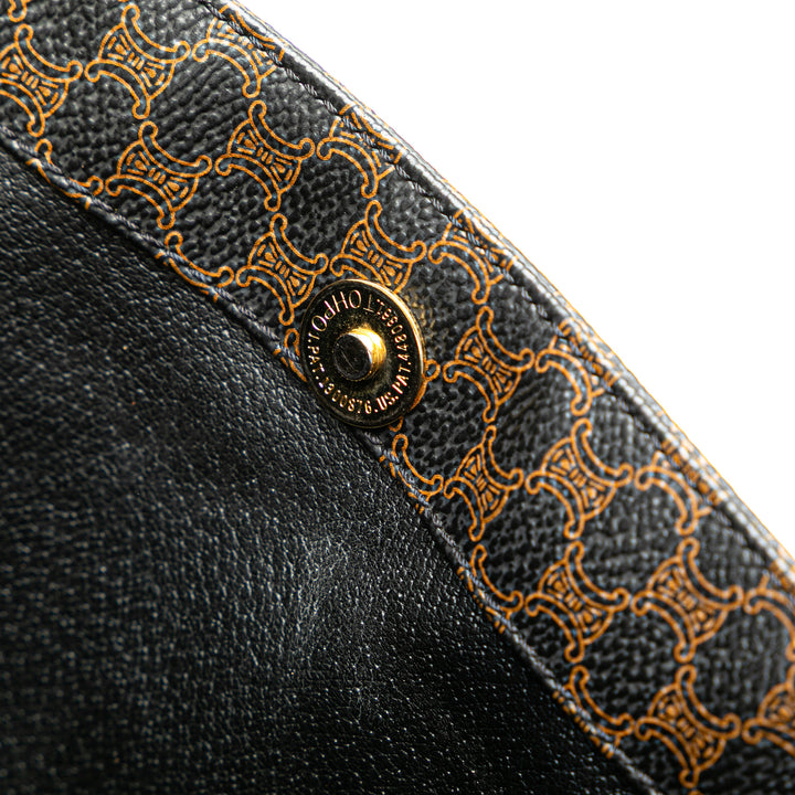 Macadam Coated Canvas Tote Black - Gaby Paris