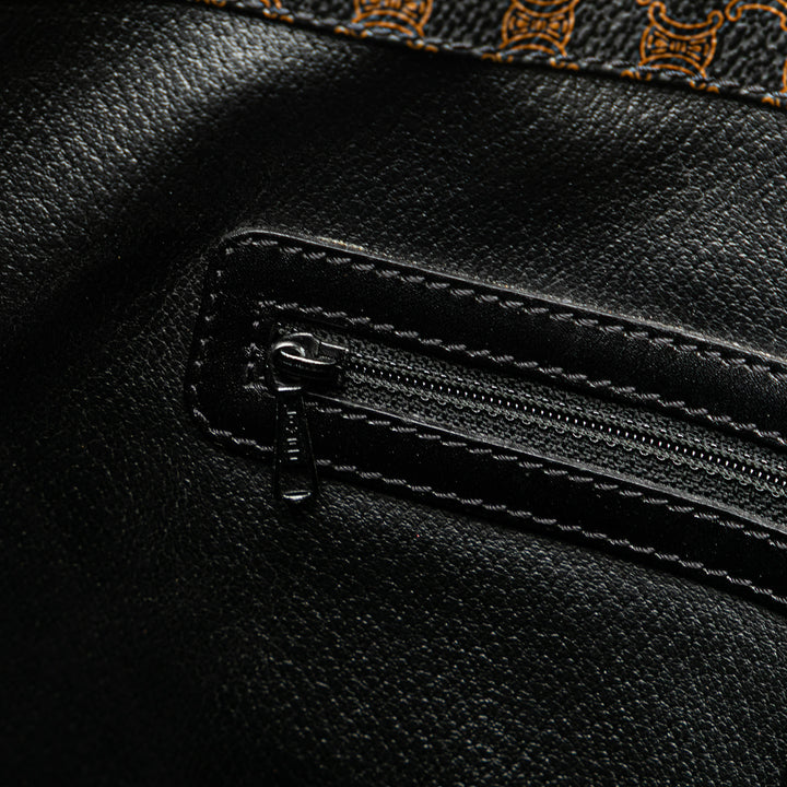 Macadam Coated Canvas Tote Black - Gaby Paris