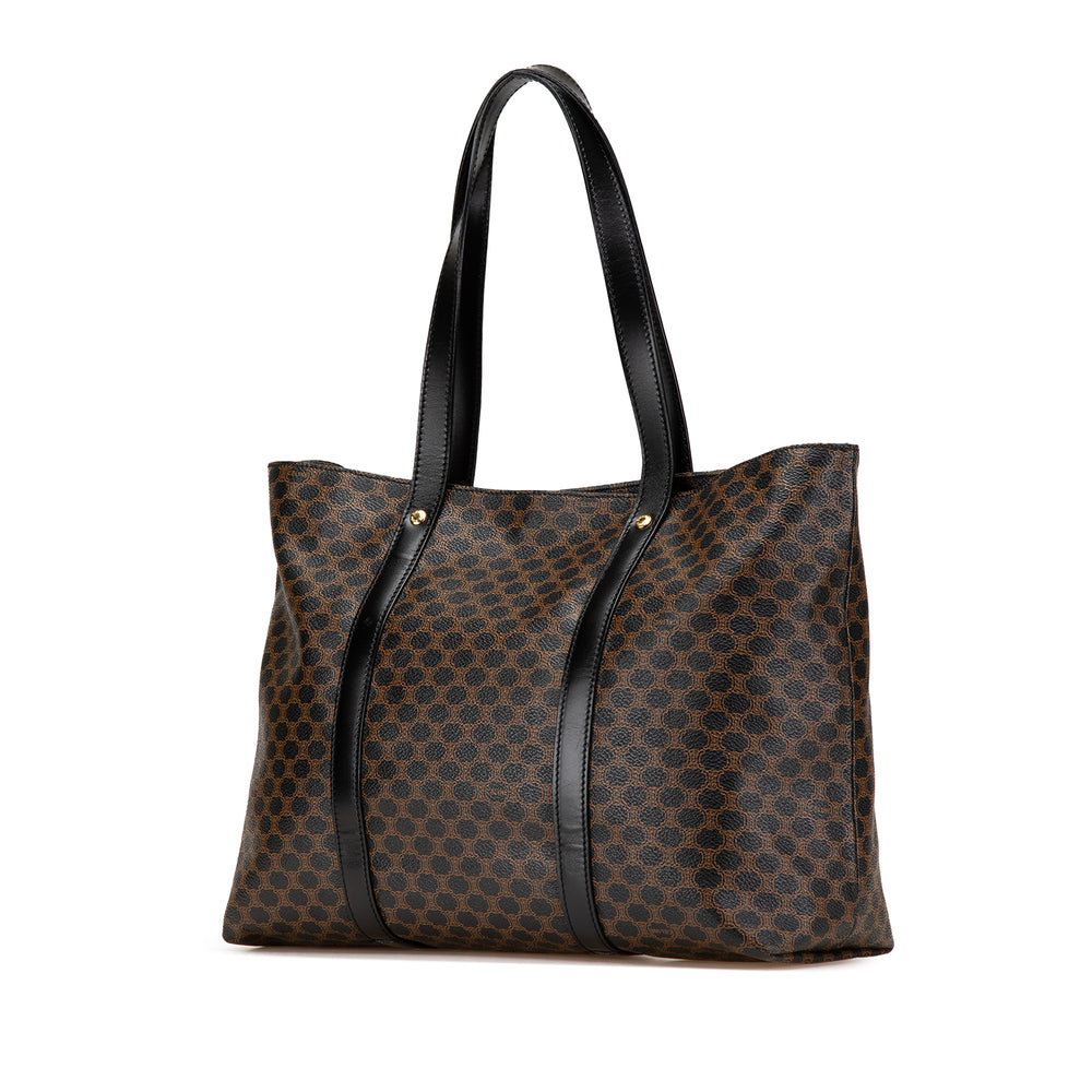 Macadam Coated Canvas Tote Black - Gaby Paris