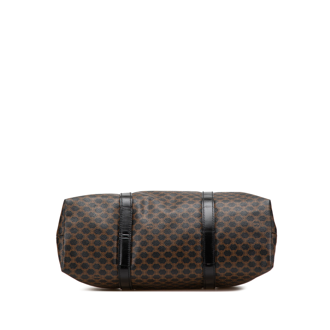Macadam Coated Canvas Tote Black - Gaby Paris