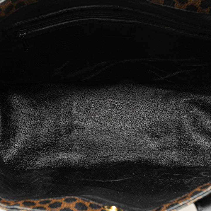 Macadam Coated Canvas Tote Black - Gaby Paris