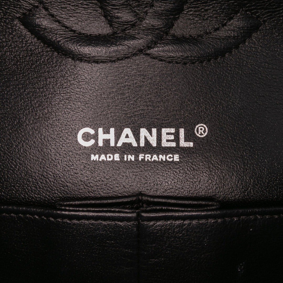 Chanel Medium Classic Tweed Double rabat Bleu – GABY PARIS Authentique