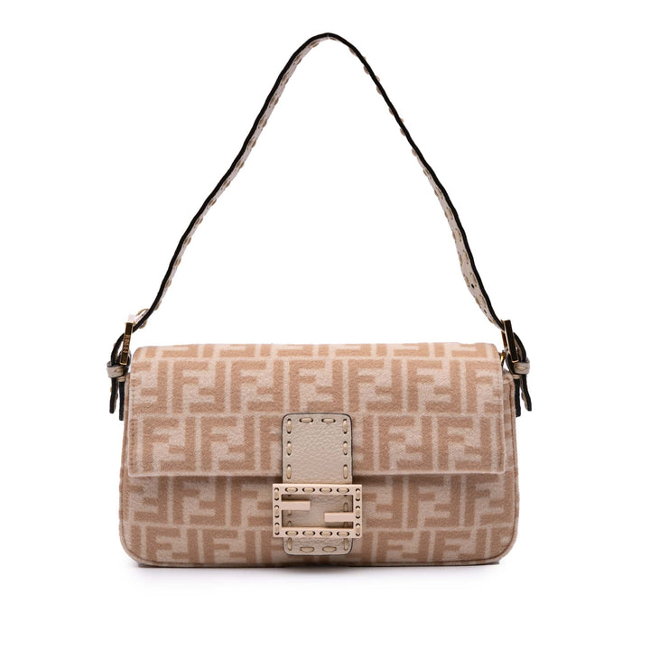 Fendi Zucca Laine Selleria Baguette