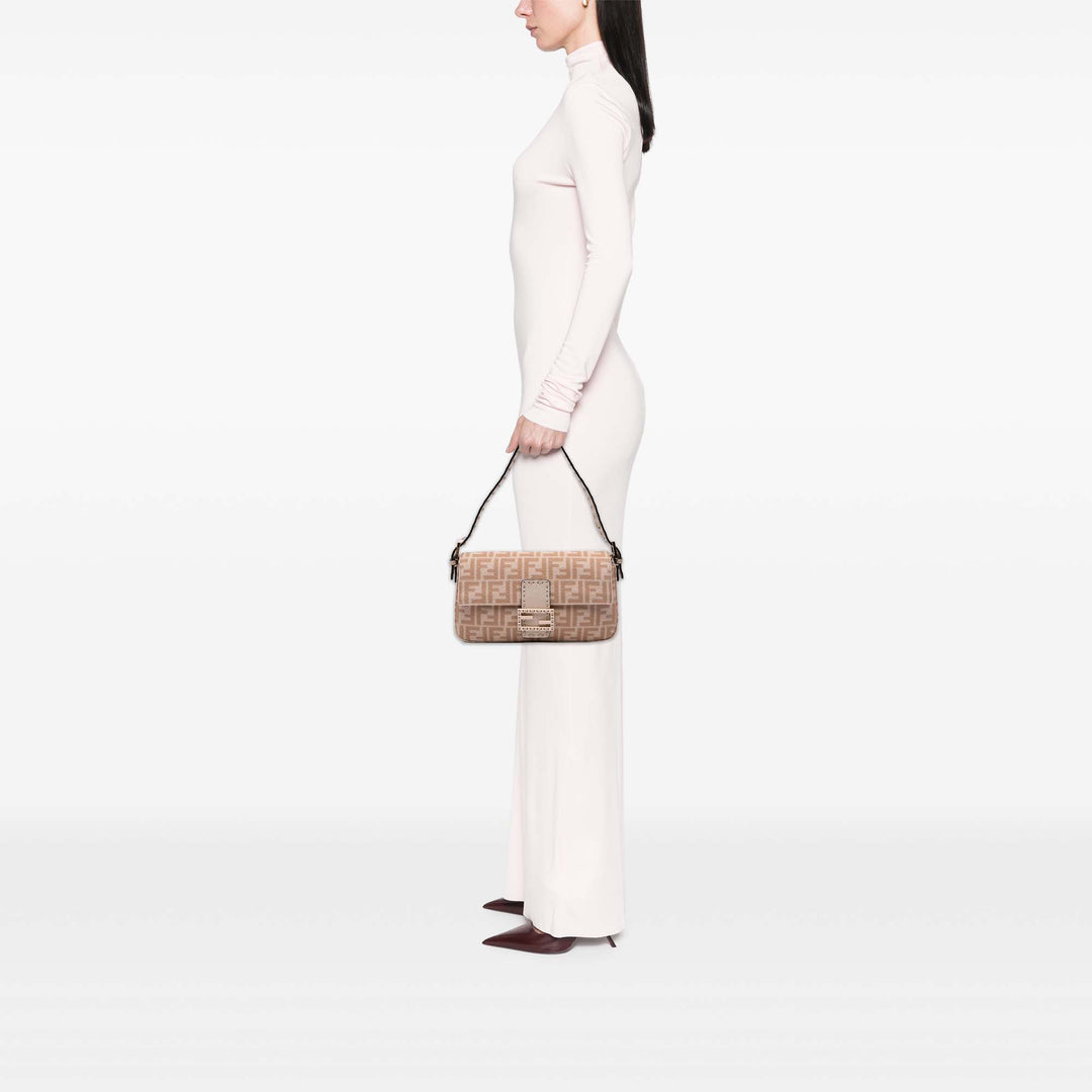 Fendi Zucca Laine Selleria Baguette
