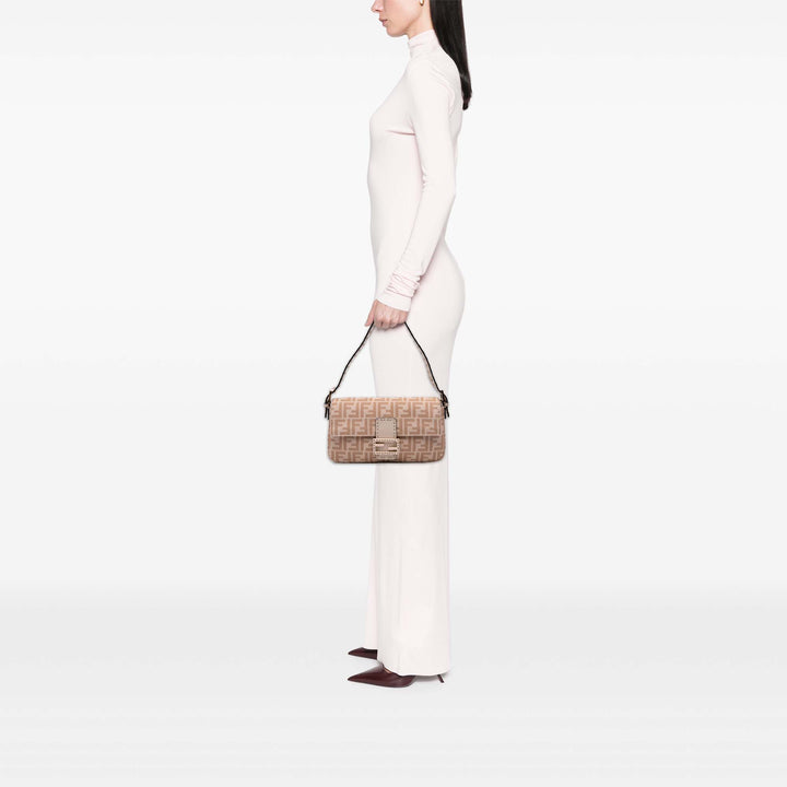 Fendi Zucca Laine Selleria Baguette