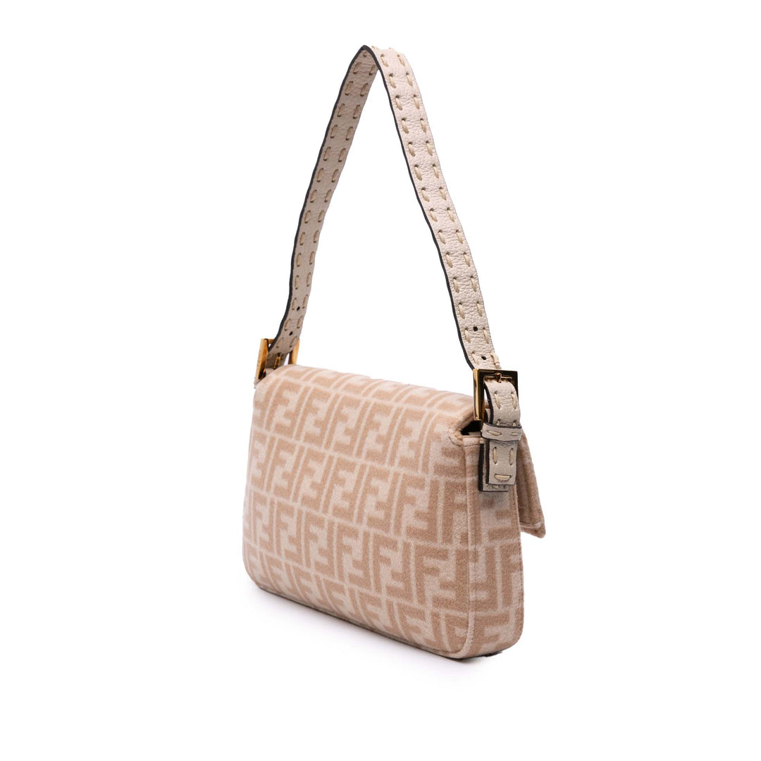 Fendi Zucca Laine Selleria Baguette