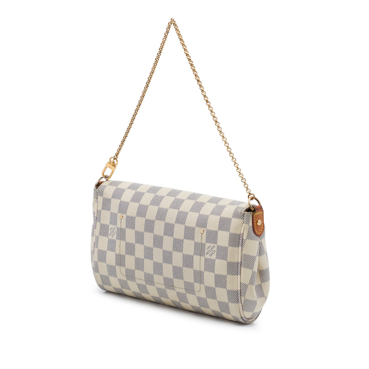 Favorite MM Damier Azur Blanc
