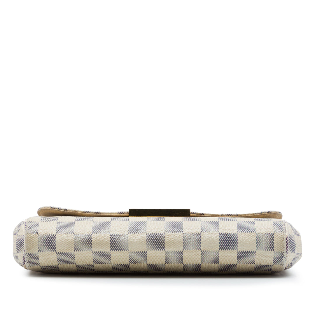 Favorite MM Damier Azur Blanc