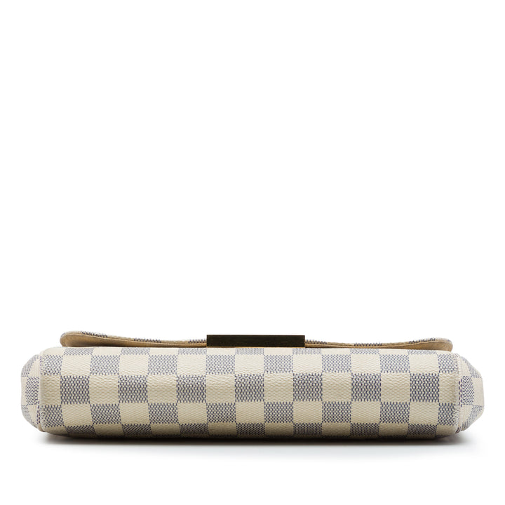 Favorite MM Damier Azur Blanc