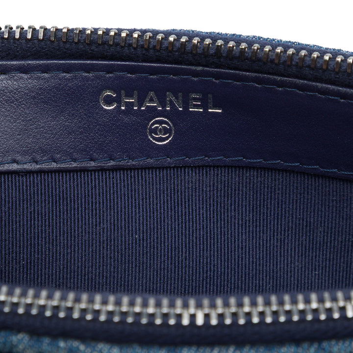 Chanel Matelassé Jean Gabrielle Double Zip Pochette avec chaîne