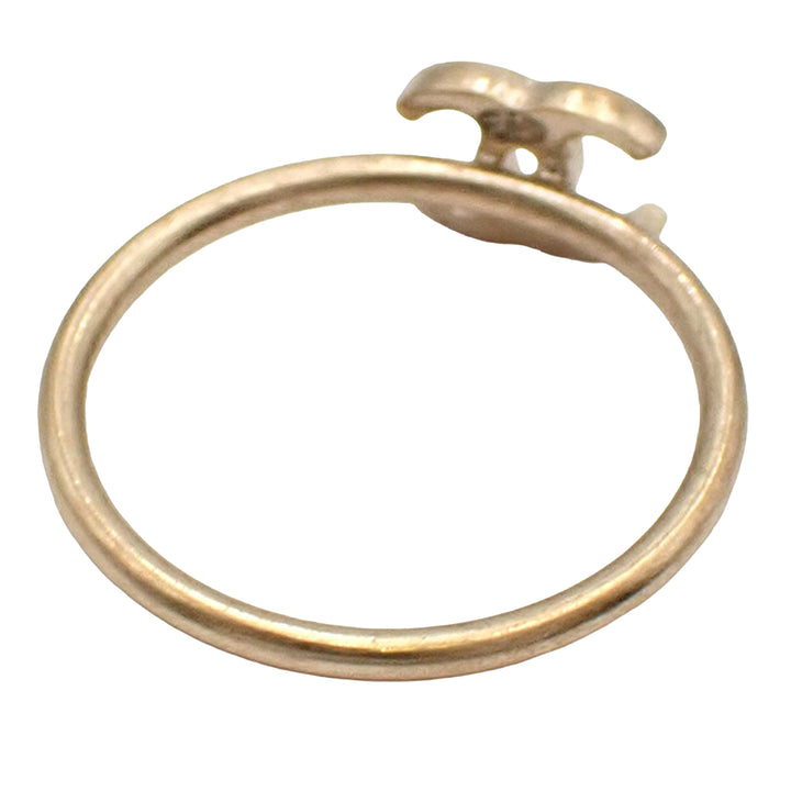 Chanel Doré Plated CC Bague Doré