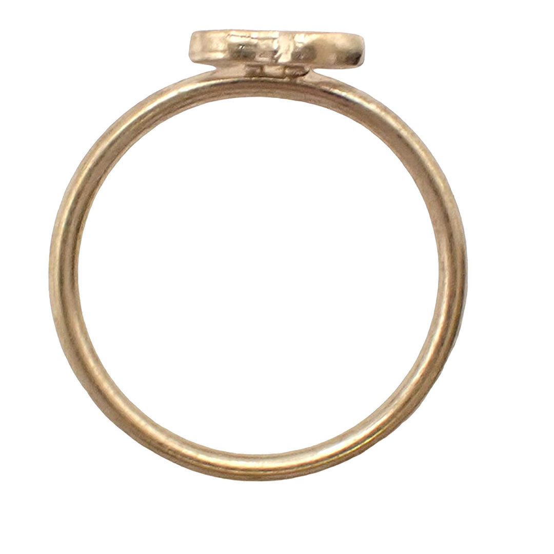 Chanel Doré Plated CC Bague Doré