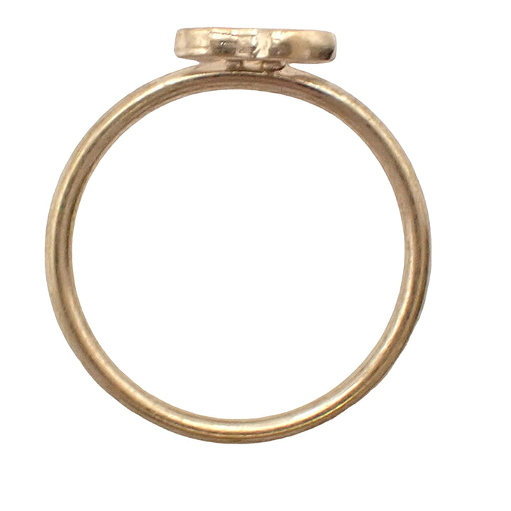 Chanel Doré Plated CC Bague Doré